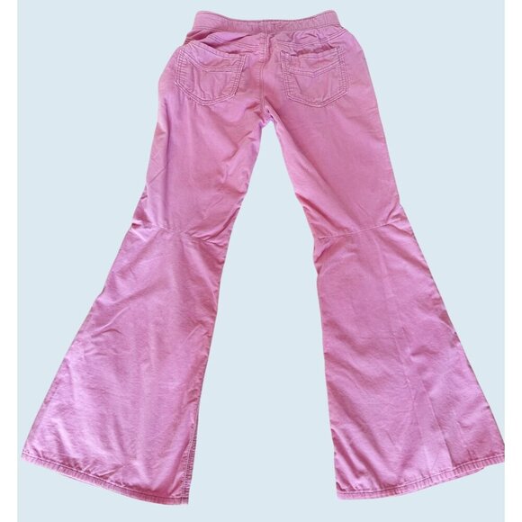 FREE PEOPLE / We The Free Pink Pull On Flare Corduroy Pants Jeans Sz 28 - Picture 4 of 7